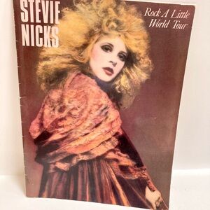 Stevie Nicks Rock A Little World Tour Program Vintage 1986 Concert Memorabilia